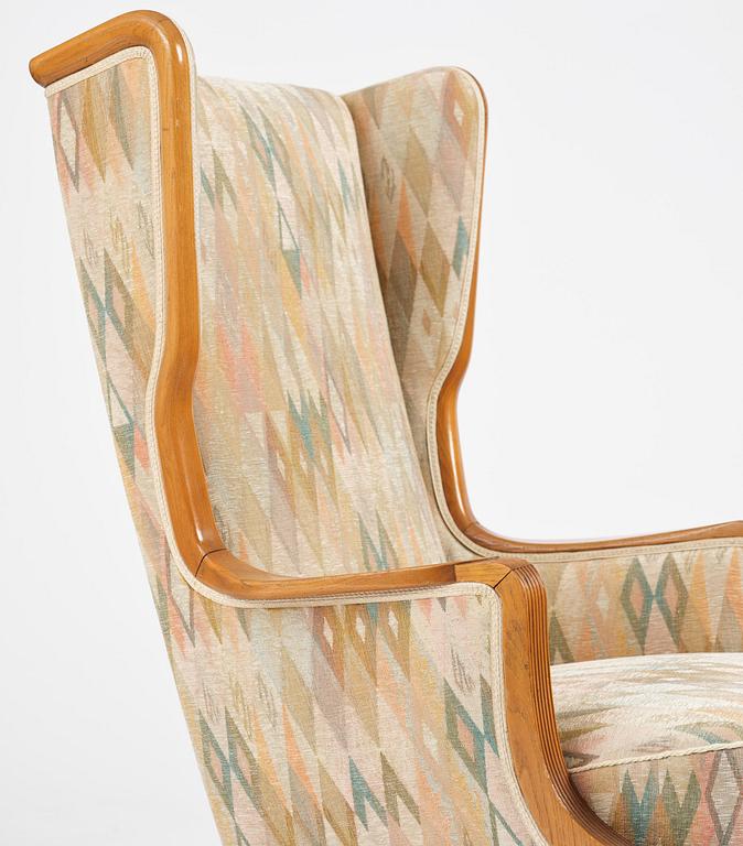 Elias Svedberg, a rare "Eftermiddag" (Afternoon) armchair, Nordiska Kompaniet, Sweden, ca. 1937.