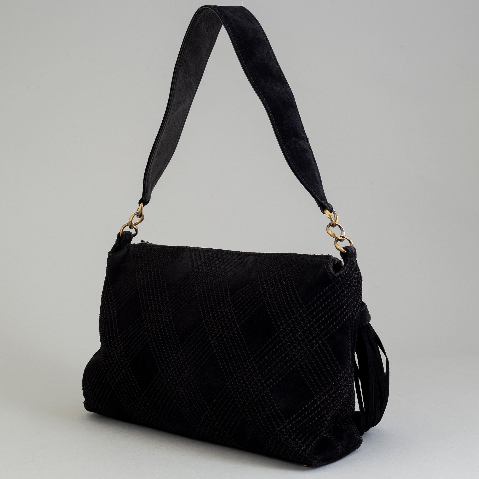 CHANEL, "Wild Stitch Suede Shoulder Bag", 2002-03.