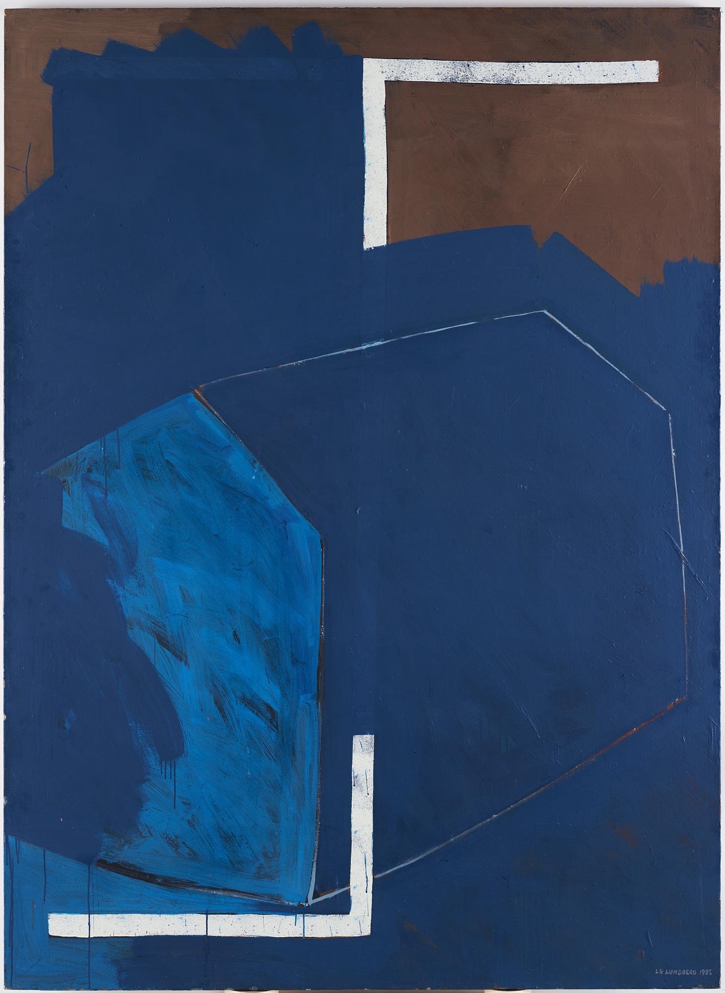 LG Lundberg, oil on canvas, verso signed and dated 1985.
