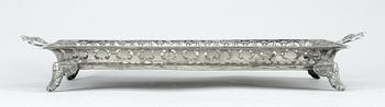 BRICKA, silver, Brasilien, 1940-tal. Vikt ca 1220 gram.