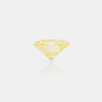 1234. A 0.98ct fancy light yellow/VVS diamond.