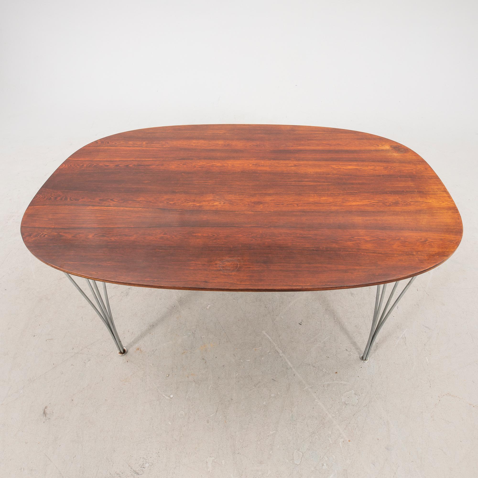 Bruno Mathsson and Piet Hein, dining table, "Superellipse".