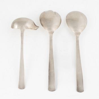Jacob Ängman, bestickuppsättning, 98 delar, silver, "Rosenholm", Guldsmedsaktiebolaget, Stockholm 1960-80-tal.