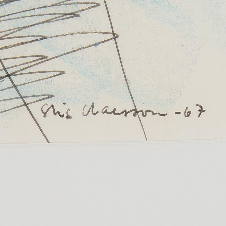 STIG CLAESSON, blandteknik, signerad Stig Cleasson och daterad -67.