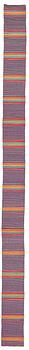 1014. Jenny Mäkinen, A runner, "Jenny", a rag rug, ca 1120,5 x 71,5-74 cm, Finland the beginning of the 1970's.