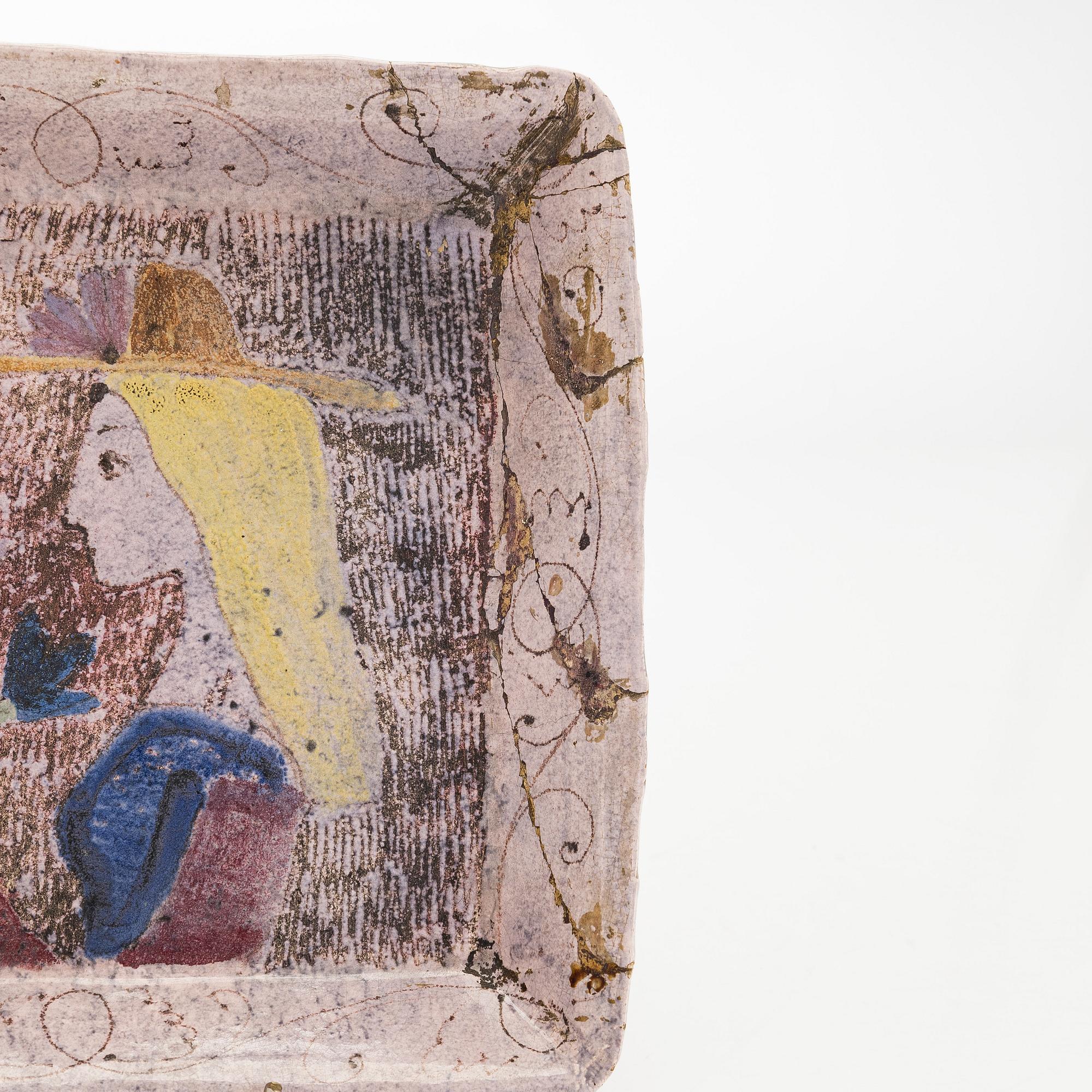 Birger Kaipiainen, vati, kivitavara, signeerattu BK Arabia Suomi.