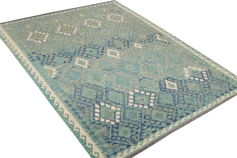 An Afghan kilim carpet, c. 299 x 213 cm.