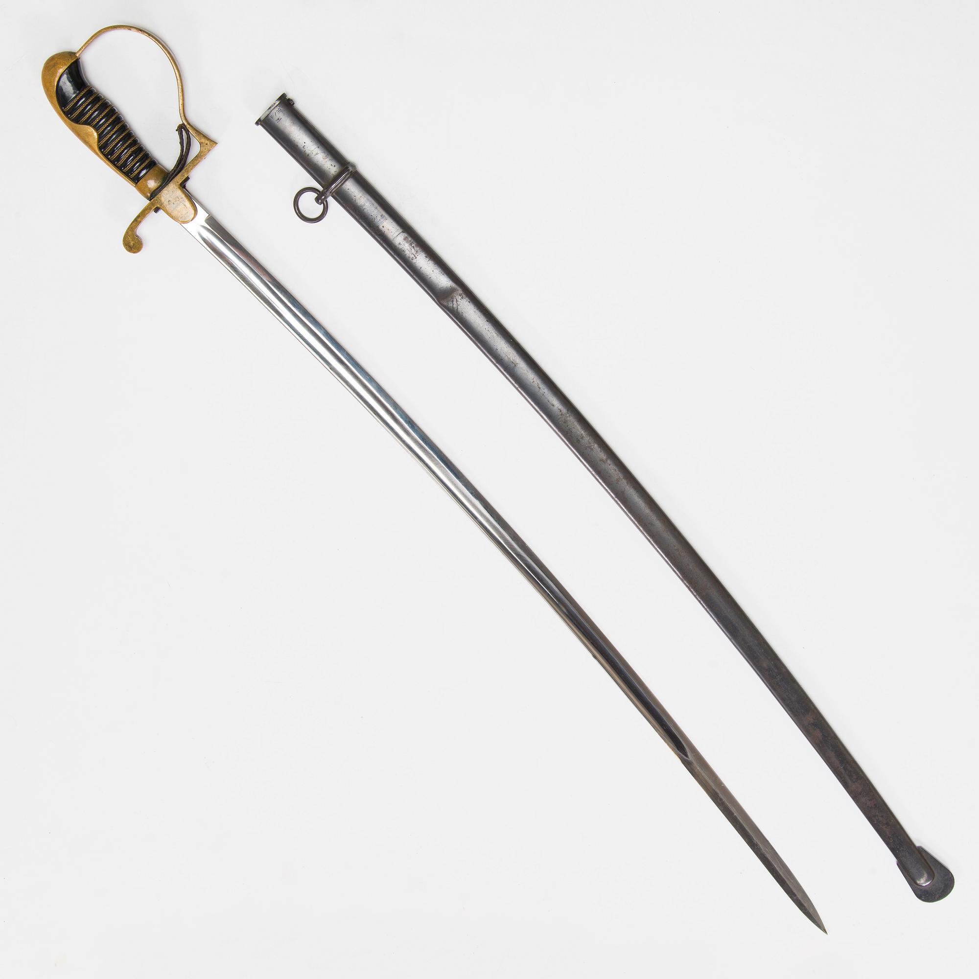 Sword, German, with scabbard, early 20th century.