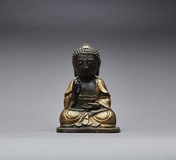 BUDDHA, mässing, Kina, modern tillverkning.