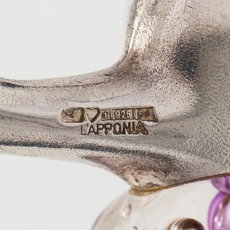 Björn Weckström, “Space Apple”, necklace, silver and acrylic, Lapponia, 1979.
