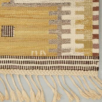 Marianne Richter, A CARPET, "Gula havet", flat weave, ca 527 x 288,5 cm, signed AB MMF MR.