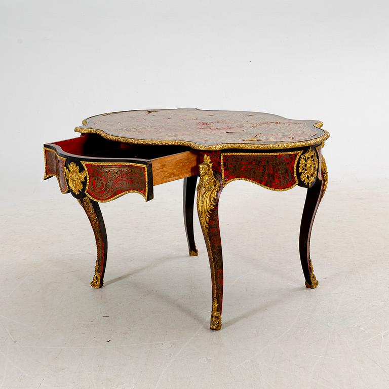 A Boulle style table around 1900.