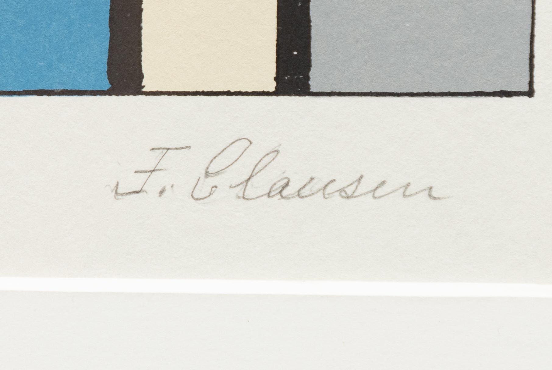 Franciska Clausen, "Composition neoplasticiste (Hommage á Mondrian)".