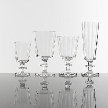 Elis Bergh,  53 pieces glass service ”Karlberg”, Kosta.