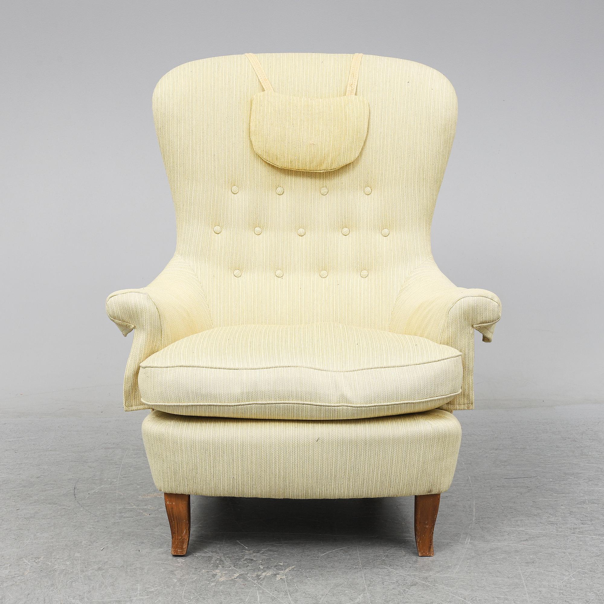 CARL MALMSTEN, fåtölj, "Solo", 1900-talets andra hälft.