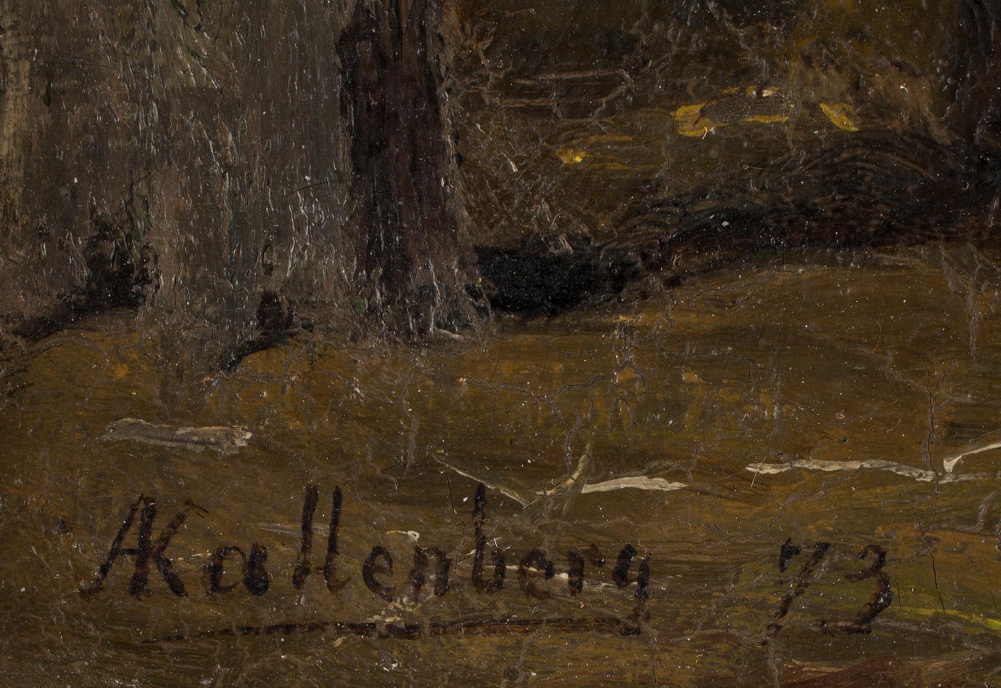 ANDERS KALLENBERG, olja på duk, sign och dat -73.