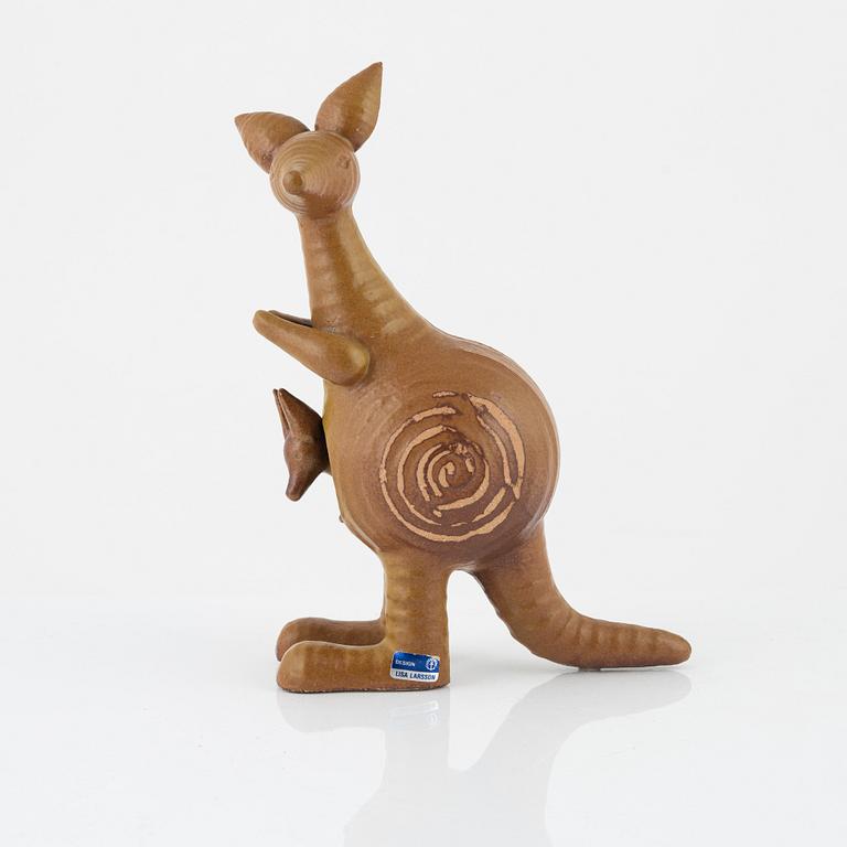 Lisa Larson, figurin i två delar, stengods, Gustavsberg. "Känguru", i produktion 1966-1979.