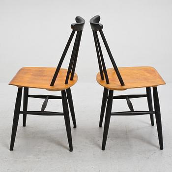 STOLAR, 2 st, "Fanett", Ilmari Tapiovaara, Edsbyverken, 1950-tal.