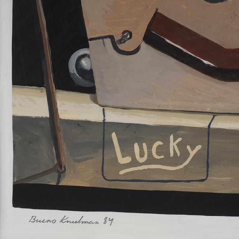 Bruno Knutman, gouache, signerad Bruno Knutman och daterad -84.