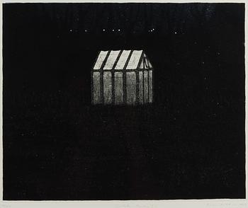 TUULA LEHTINEN, linje-etsning, akvatint, signerad och daterad 1984, numrerad 41/100.