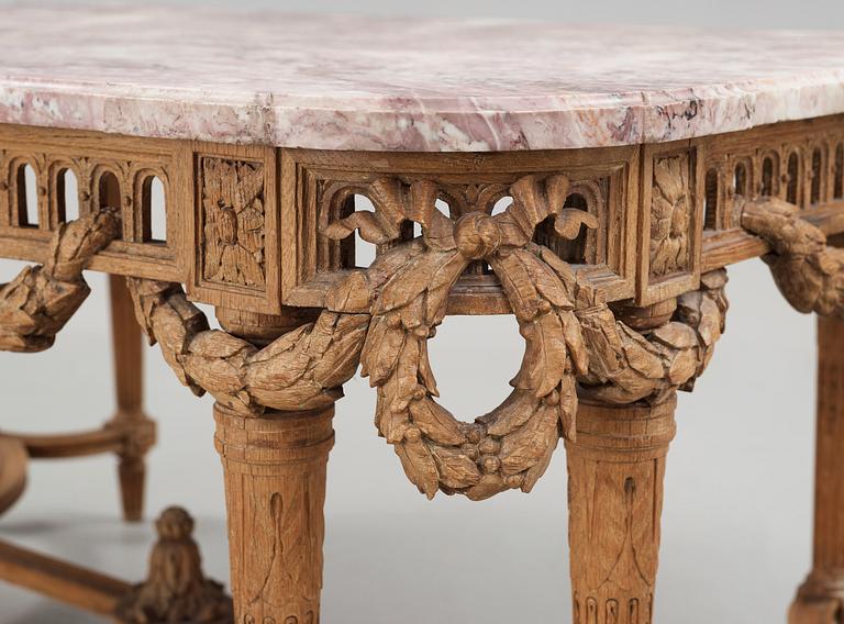 A Louis XVI free-standing table, 18th/19th century.