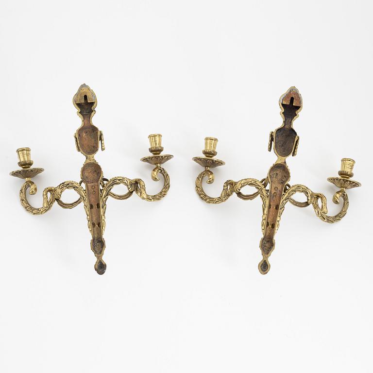 Appliquer, ett par, Louis XVI-stil, 1900-talets mitt.