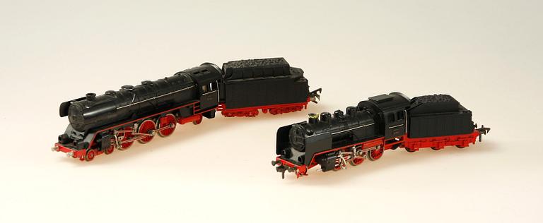 ÅNGLOK, 4 st, Fleischmann samt Rivarossi, H0.