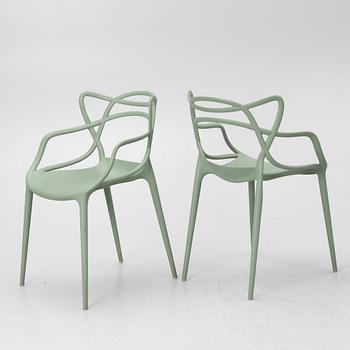 Philippe Starck, & Eugeni Quitllet, six 'Masters' chairs, Kartell, Italy.