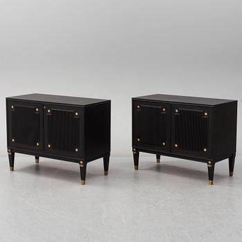 A pair of Gustavian style cabinets, 20th century.