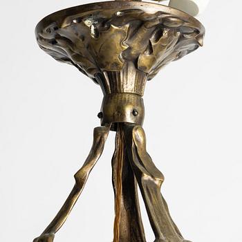 A ceiling lamp, Jugend, early 20th century.