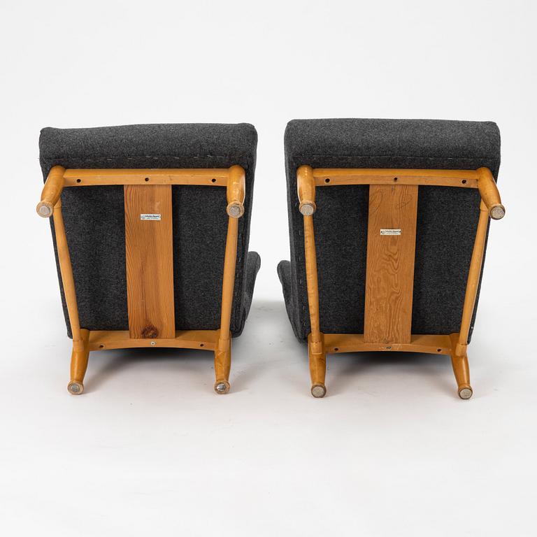 Elias Svedberg, fåtöljer, ett par, Swedish Modern, Nordiska Kompaniet 1940-tal.