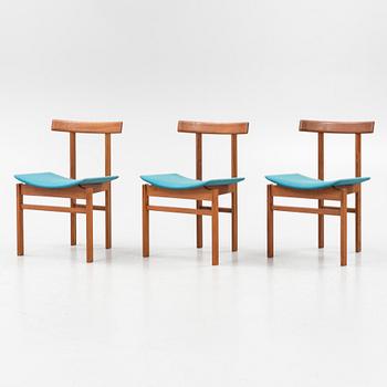 Inger Klingenberg, chairs, 3 pcs model no. 193 France & Son, 1960s.