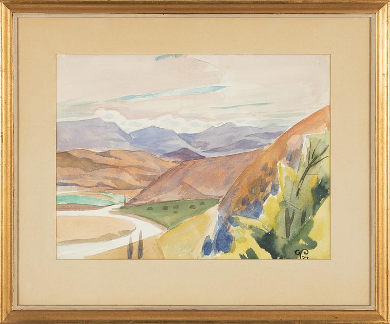 Georg Pauli, watercolour, signed and dated -27.