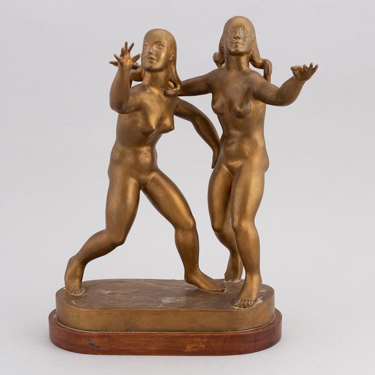Nils Fougstedt, skulpture, bronze, signed and dated 1940.