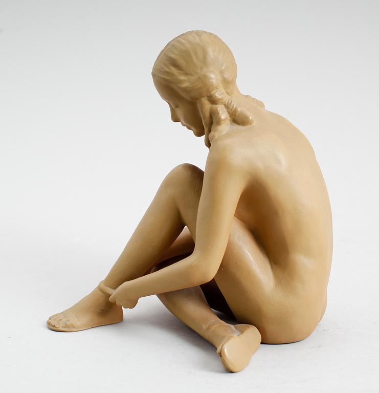 FIGUR, lergods, Goldscheider, 1900-talets mitt.