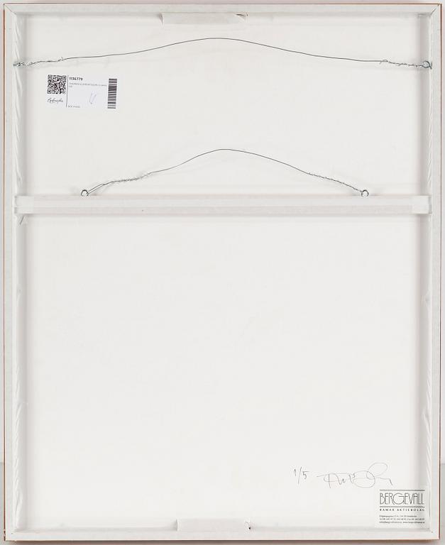 THOMAS KLEMENTSSON, photograph signed and numbered 1/5 on the back of the frame.