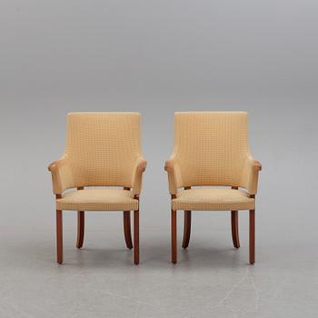 Four 1980s easy chairs, Gärsnäs.