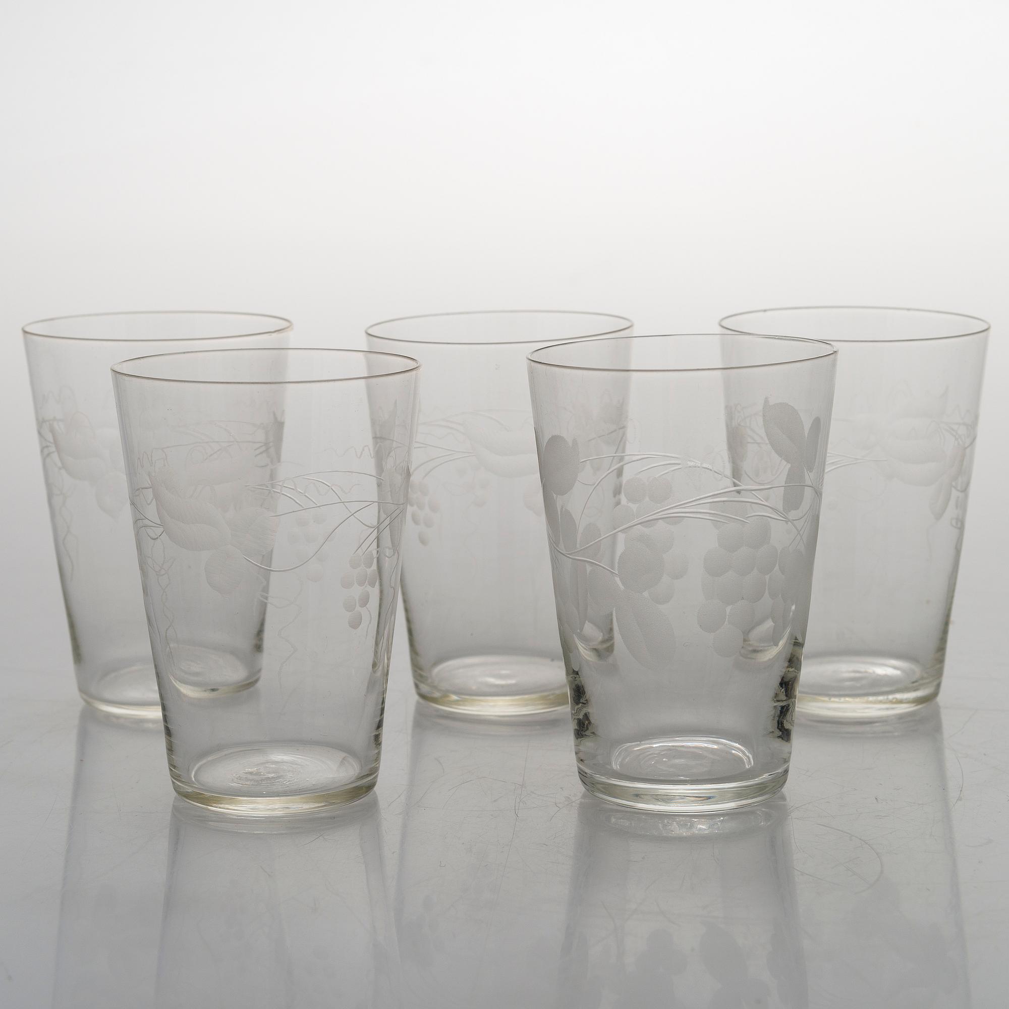 A 84-piece 'Savoy' glasswear, 1940s.