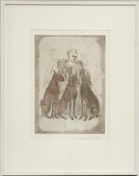 SUZANNE NESSIM, färgetsning, sign o dat -84.