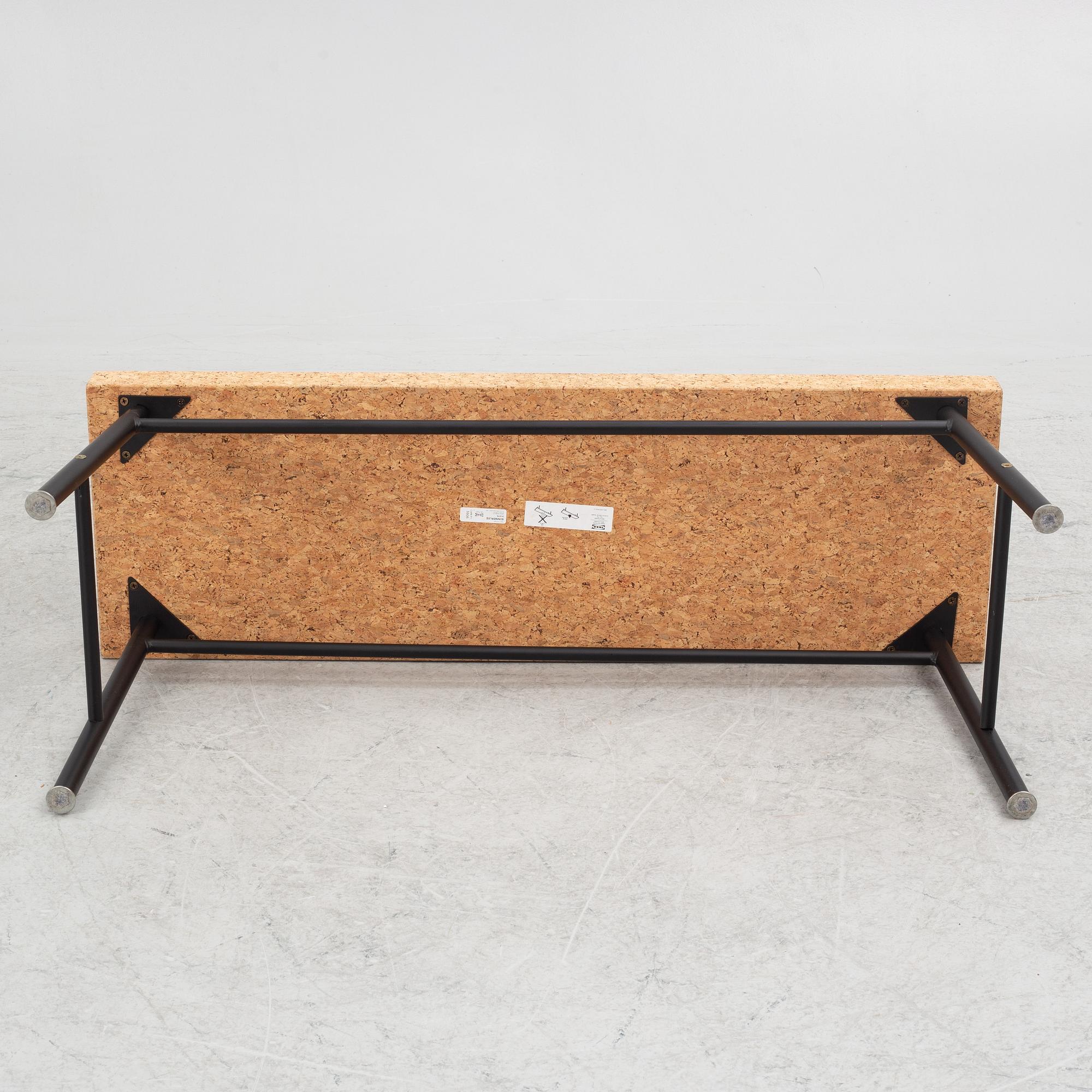 Ilse Crawford, two cork benches, model 'Sinnerlig' for IKEA.
