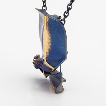 Björn Weckström, A flame bronze necklace "International Arms Inc.". Lapponia.