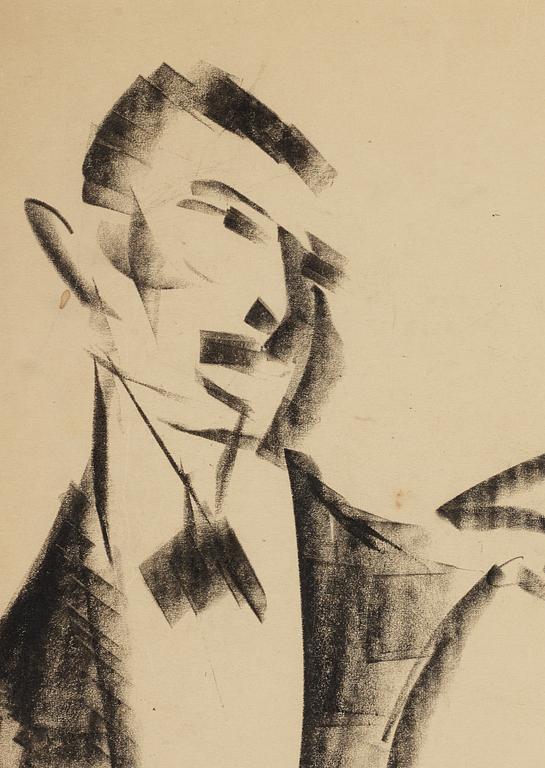 John Jon-And, pastell, 1910-20-tal, signerad.
