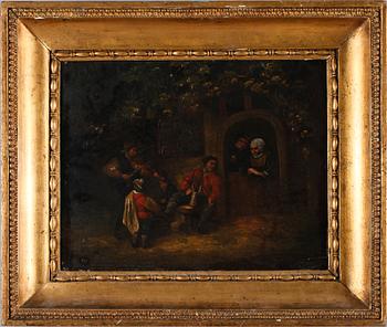 DAVID TENIERS, efter, olja på pannå, 1800-tal.
