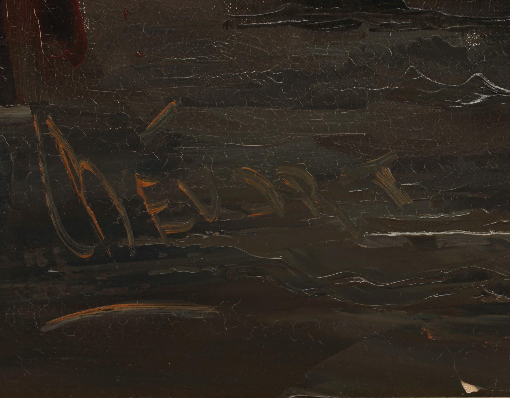 JOHAN HENRICK BEVORT, olja på duk, sign.
