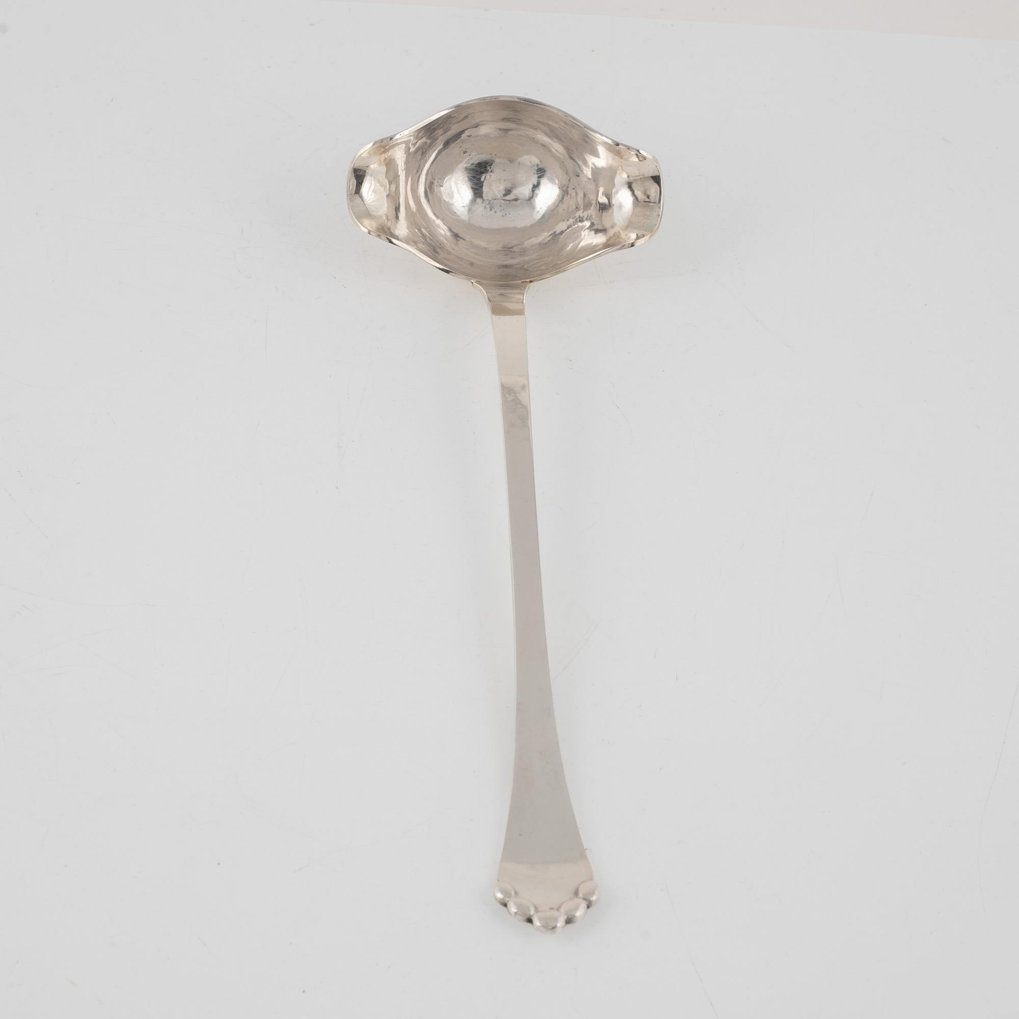 A Swedish Silver Ladle, mark of K Anderson, Stockholm 1919.