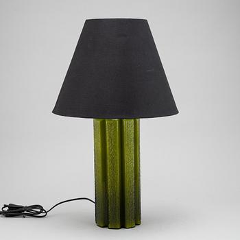 Helena Tynel, a glass table lamp, Flygfors, second half of the 20th century.