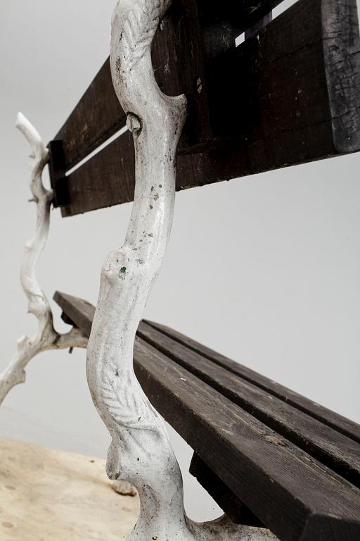 TRÄDGÅRDSSOFFA, bland annat gjutjärn, 1900-talets första hälft.