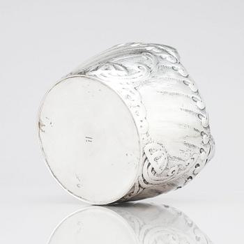 Anna Möcklin, an Art Nouveau silver flower pot, Firma K. Anderson, Stockholm 1911. Possibly designed by Ferdinand Boberg.