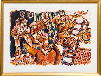 Theo Tobiasse, lithograph in colours signed and numbered BAT.