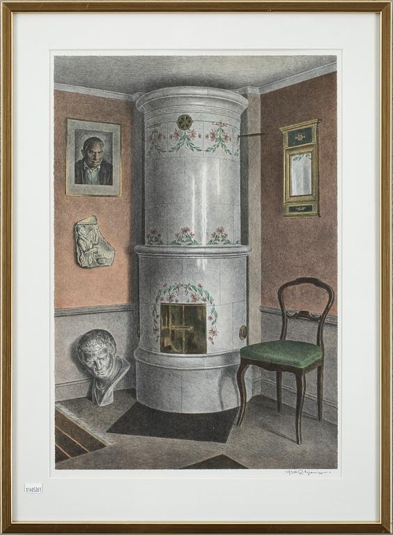 REINHOLD LJUNGGREN, 4 st, färglitografier, signerade och numrerade 175/310, 18/310,